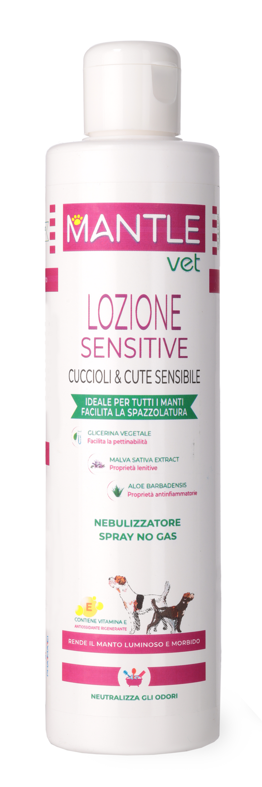 Mantle Vet Lozione Sensitive per Cani e Cuccioli