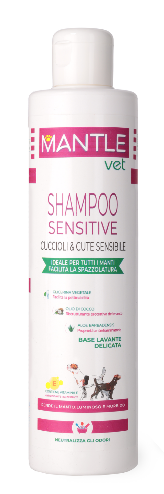 Mantle Vet Shampoo Sensitive per Cani e Cuccioli
