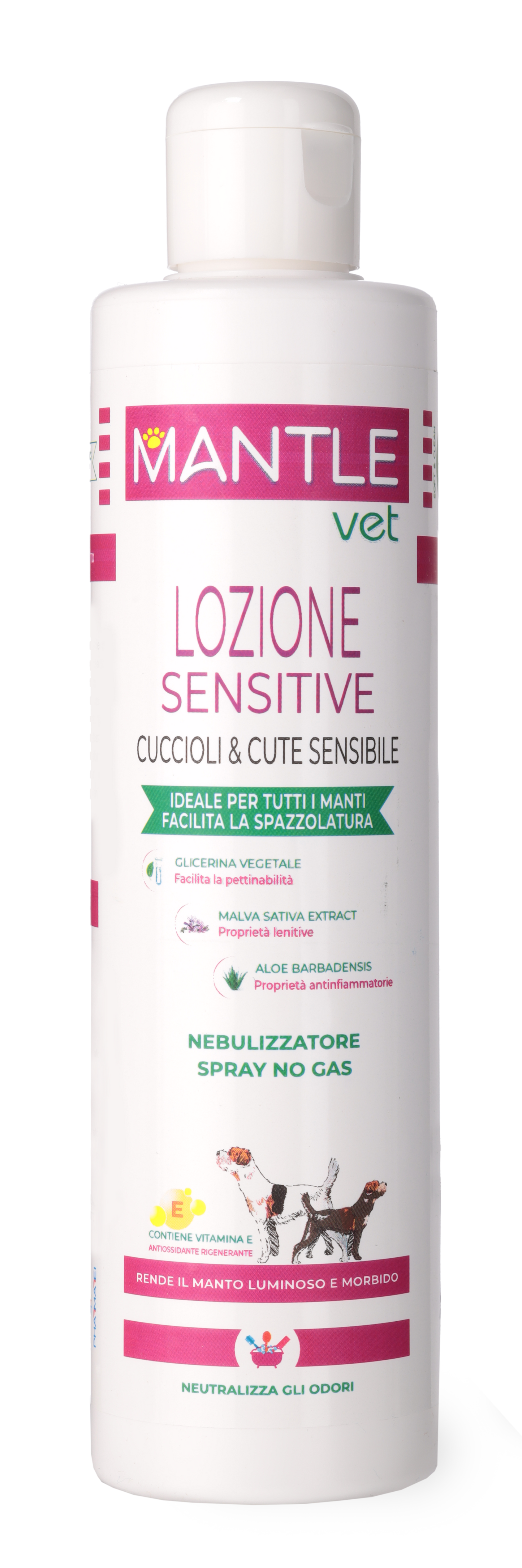 Mantle Vet Lozione Sensitive per Cani e Cuccioli
