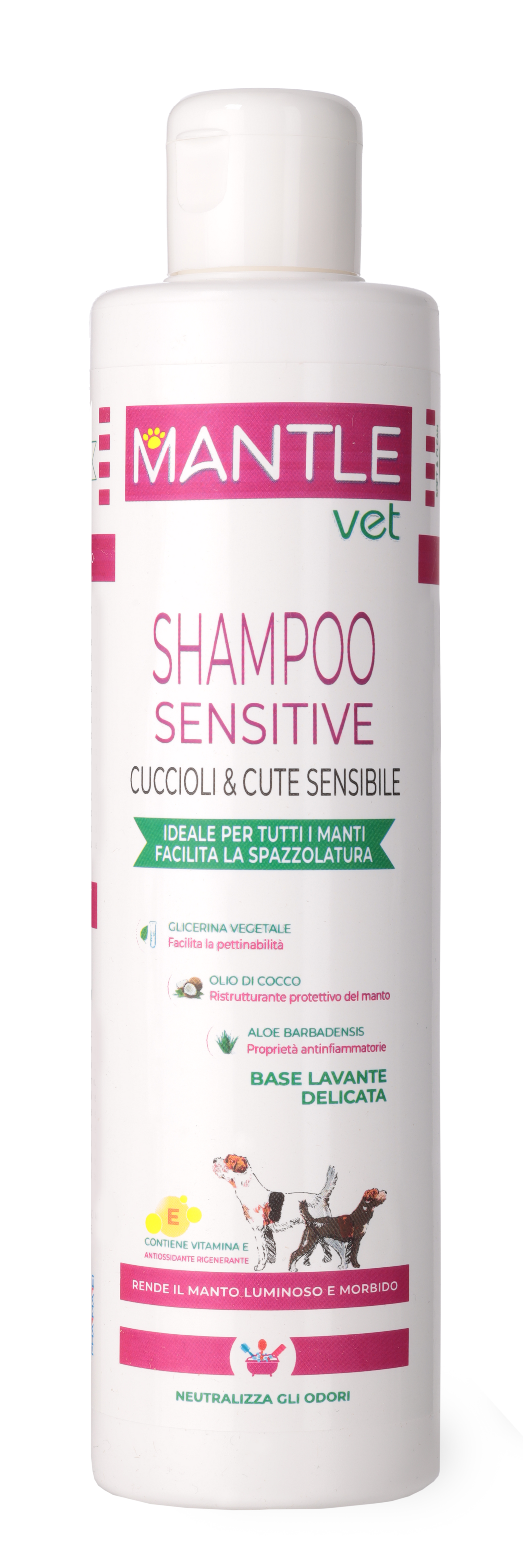 Mantle Vet Shampoo Sensitive per Cani e Cuccioli